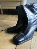 Bottines à talon en cuir T40
