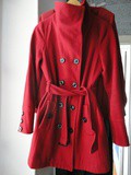 Manteau rouge Mango