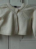 Boléro en tricot blanc - Baby gap - 18 mois
