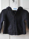 Gilet bleu marine à capuche - Jacadi - 18 mois