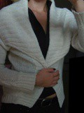 Gilet blanc cassé