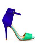 Sandales bleues et vertes Zara