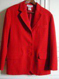 Veste blazer rouge vintage