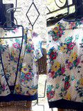 Jolie veste florale à manches courtes, idéale avec une robe