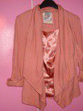 Jolie veste  drappée  rose poudré newlook 36