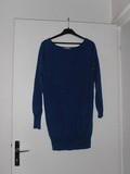 Pull Etam long bleu turquoise taille 36 38