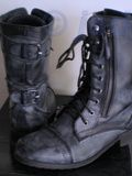 Boots Lacées Esprit Militaire Dark Grey 38 neuves