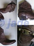 Texto : Low boots tiags lanières amovibles 37/37,5 tout cuir