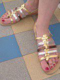 Sandales style tropeziennes
