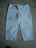 Pantacourt blanc en jeans  yessica  taille 40