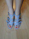 Sandales à lanières grises