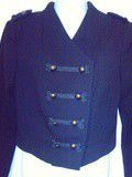 Petite veste noire style militaire h&m t.34