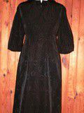 Robe noire à col et petit noeud rétro vintage  t.36/38