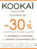 Kookai : Réduction - 30 % sur votre commande en ligne
