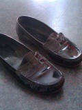 #12 Mocassins Vernis noirs