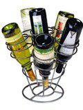 Oenophilia 6-Bottle Bouquet Wine Rack, Gun Metal Finish