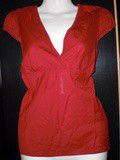 Top rouge/rouille tbe taille 36/38