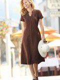 Robe Damart marron