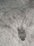 Sautoir argenté Hibou