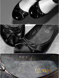 Ballerines cuir noir