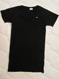 Robe-Pull noire laine vierge Lacoste