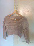 Cropped pull h&m Beige (laine)